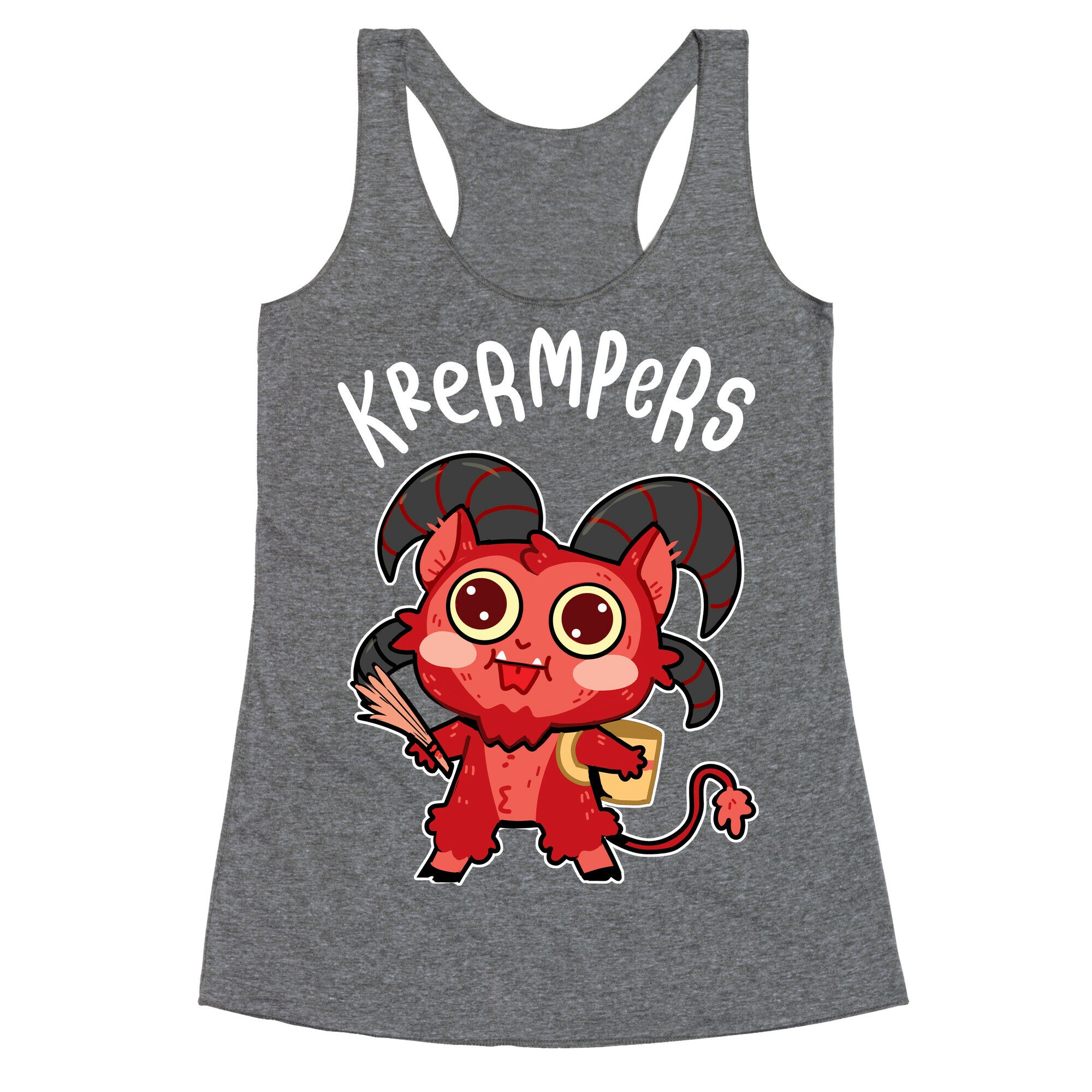 Krermpers Derpy Krampus Racerback Tank